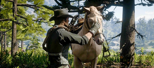 prettiestcaptain:A horse: *exists within a ten mile radius*Arthur Morgan: 