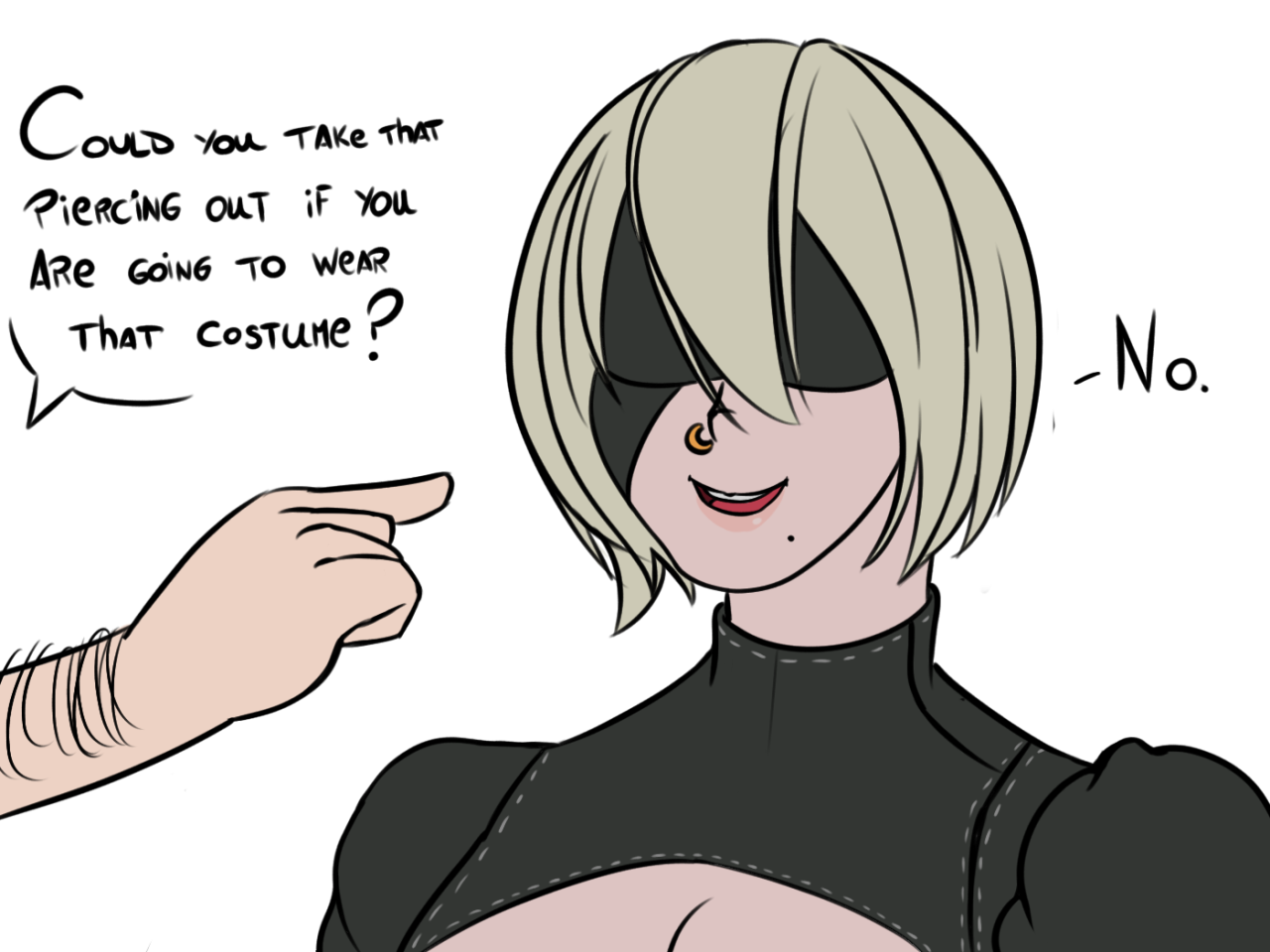 Cosplay Gal being cosplay gal&hellip; while cosplaying 2B