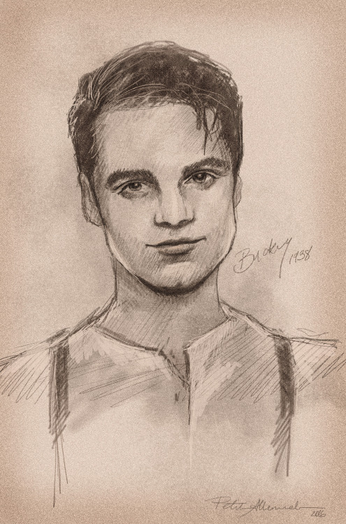 petiteallemande: Steve’s Sketches: Young BuckyDigital Pencil Sketch