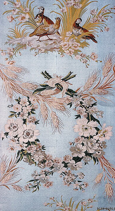 Philippe de la Salle or de Lasalle, Les Perdrix | The Partridges, fabric design for interiors, 1771-