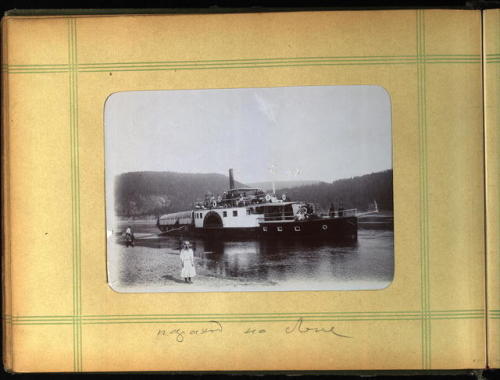 Steamboat on the Lena River (Russia, c. 1890).