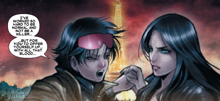 geekearth:  Jubilee and X-23… a vampire romance I can really get behind. 