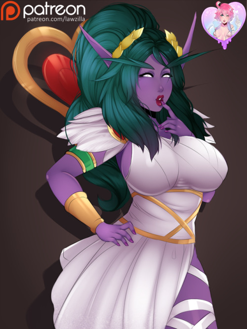 Love waifu Goddess Tyrande from HOTS is done :D!All versions in Hi-Res can be found at Patreon!