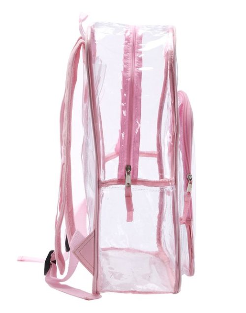 6ium: Pink Transparent Backpack  