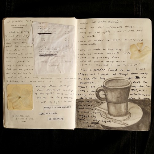 very old journal spread you most likely saw if you follow me on instagram 