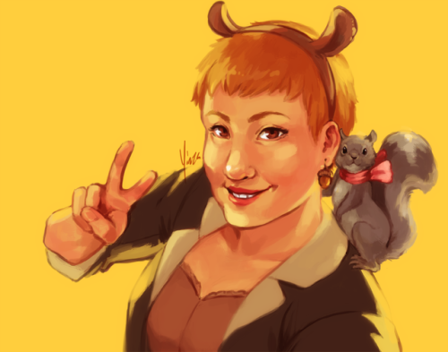 The Unbeatable Squirrel Girl for this month&rsquo;s Patreon portrait! What a cutie. Become a pat