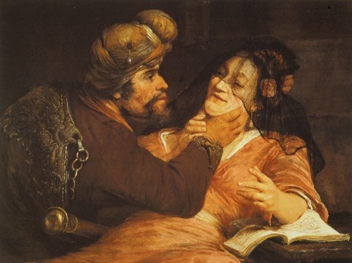 Tamar and Judah (1667). Aert de Gelder (Dutch, 1645-1727). Oil on canvas.“And he turned unto her by 