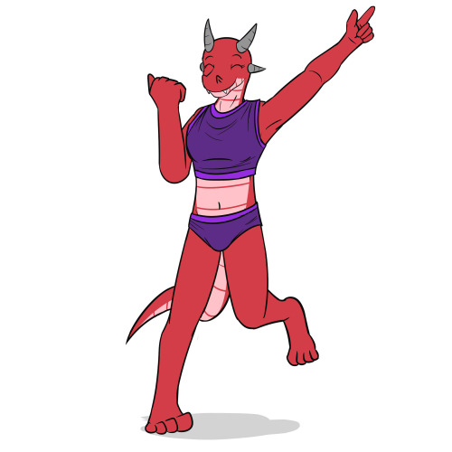 Ruby’s dragon in some undies.