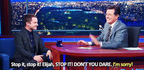 beeishappy:  LSSC | 2015.10.13 | Elijah ‘Tolkien-teaser’ Wood trying to free