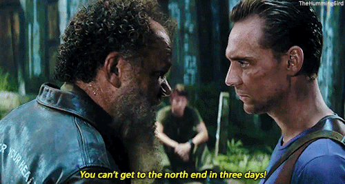 ‘Listen. There’s a refuelling team coming to the north end of the island in three days.’Kong: Skull 