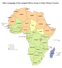 mapsontheweb:Main Language of the Largest Ethnic Group in Each African Country.