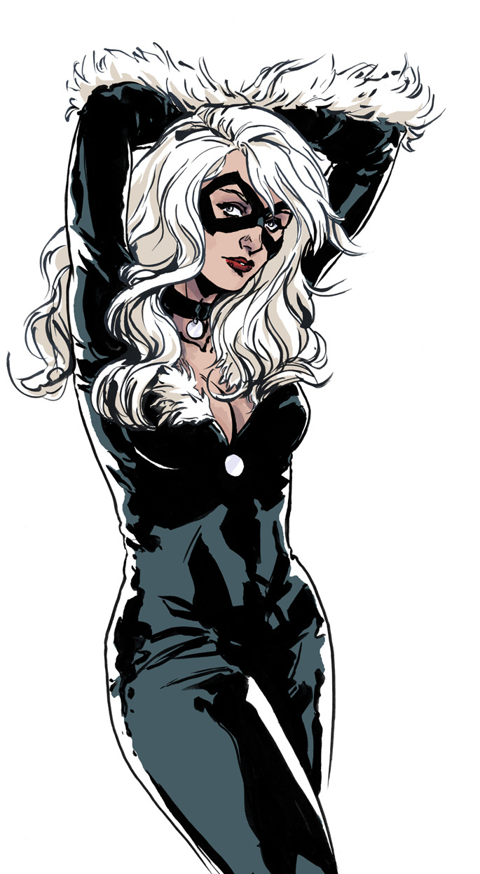 comic-book-ladies:Black Cat by Marc Laming