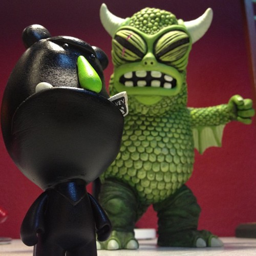 Baddest monters in the world #cavey #UK #japan #kaiju #sofubi #greasebat @alittlestranger