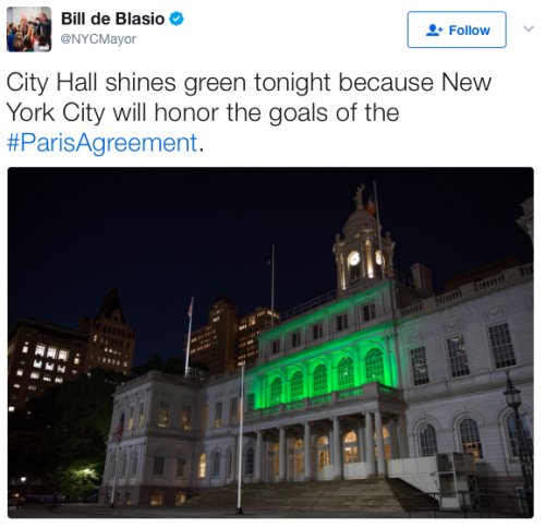 micdotcom:Greenpeace slammed Trump with a  projection on the side of the US Embassy in Berlin — and more reactions from around the world