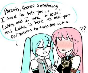 luka meets miku’s “parents”……(long post)               