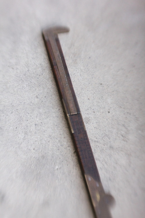 New items at Mountain Man Trading!  1920&rsquo;s Carpenter&rsquo;s Boxwood and Brass Caliper Ruler b