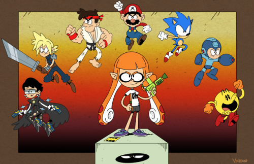 vinzound:  Super Smash Bros: The Loud House Style!!   Design of Mario and Ryu: https://master-rainbow.deviantart.com/   Design of Sonic: https://brsstarjv.deviantart.com/     X3