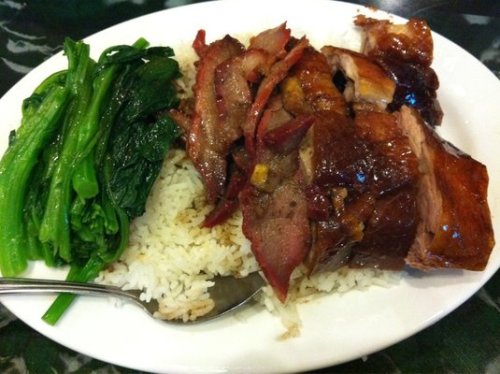 Sang Kee Peking Duck House (9th & Vine): Roast duck and pork over rice