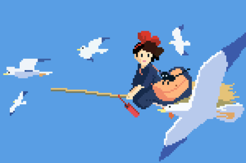 ca-tsuka:  8-bit Ghibli by Richard J. Evans 