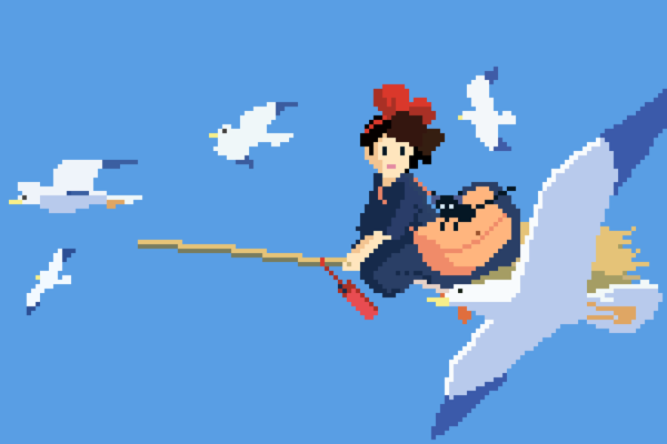 maiden-in-black:  8-Bit Tribute To Studio Ghibli Movies By Richard J.Evans 