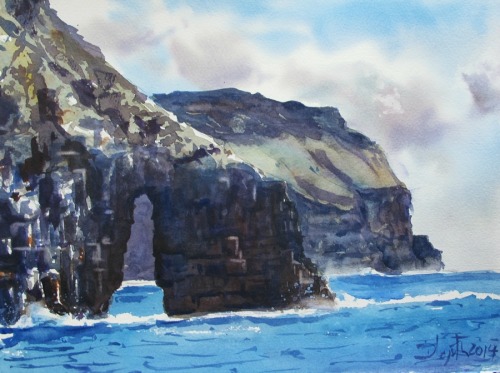 expressions-of-nature:  Watercolor Landscapes by Dieter Wystemp