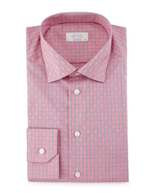 Contemporary-Fit Box-Check Dress ShirtSearch for more Button-Downs by Eton on Wantering.