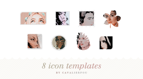 cavalierfou:Those 8 icon templates (coloring included) are featured in my graphics pack #2!DOWNLOAD 