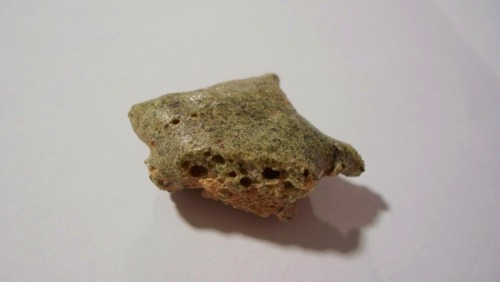 Vaporizing metalThis is a piece of trinitite, a glassy, vesicular rockoriginally formed in New Mexic