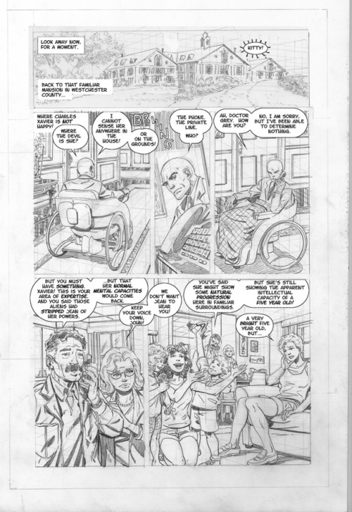 X-Men Elsewhen #1, pages 9 &amp; 10 by John Byrne. 2019.  These two pages are brand new. However