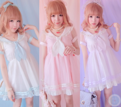 feariie:  Sheer Sailor dress┃Discount code :