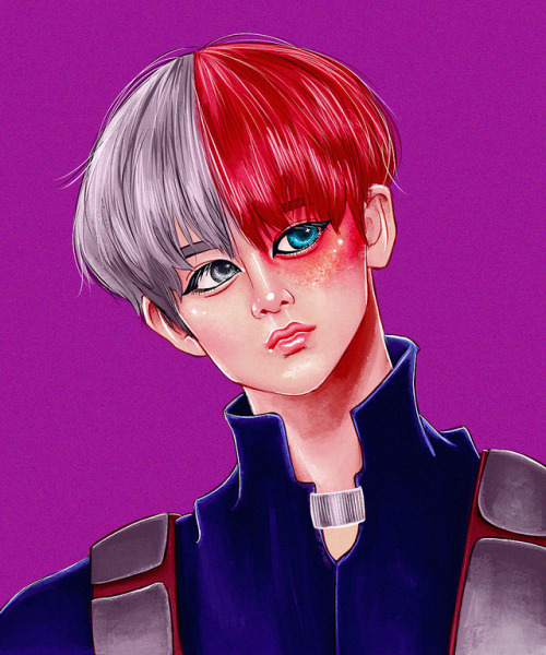 Bae Jinyoung as Todoroki Shoto ❄️ kpop fanart instagram