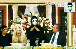 glamnesty:  Gaga and her father Joe Germanotta on SMAPxSMAP. 