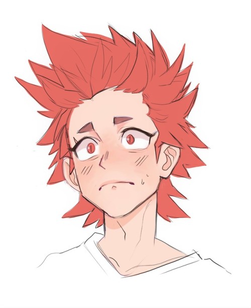 burythekidd: burythekidd: A quick Kirishima to try and cheer up.  Everyone thinks I tried to make hi