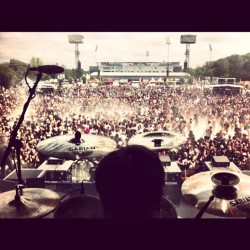 officialjamescassells:  The fog of war at Rock Im Park earlier today haha what a mental wall of death! Thanks @tylermahurin for taking this on @cufu phone, can you quit bitching now ;) 