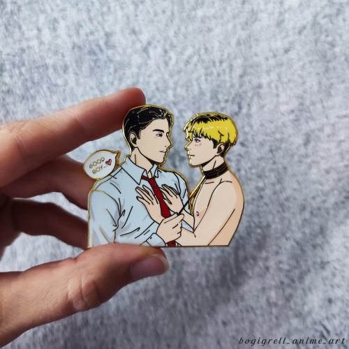 I got my BJ Alex Enamel Pins, yay! They turned out so nice&hellip; and spicy! Designed by me ^^H