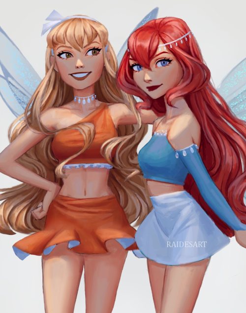 raidesart:  Stella and Bloom Did you watch Winx as a kid? ^^