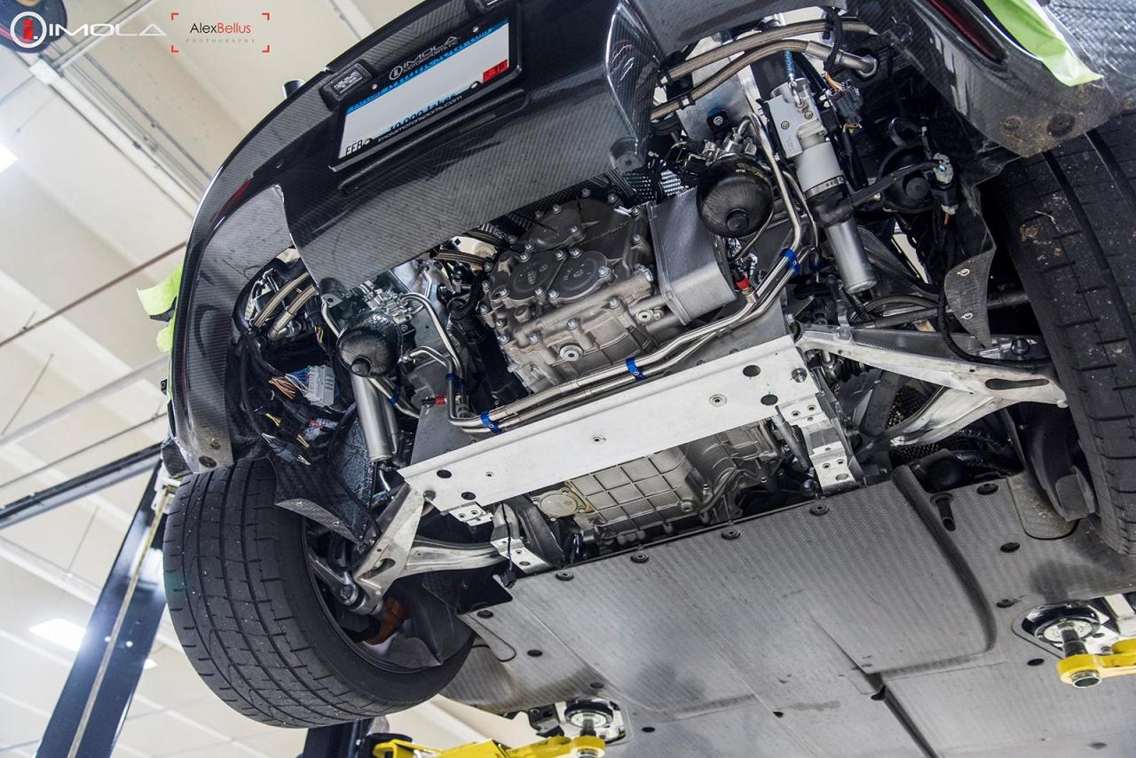 mclaren-soul:  Great shots of a McLaren P1 stripped down. More here 