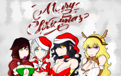 Quick “Merry Christmas” image for y’allI’ll be making individual scenes of the girls “celebrating” in their own way, I’ll obviously not finish them up by Christmas, but it is still something