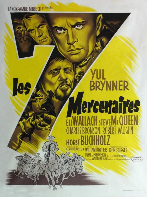 The Magnificent Seven (1960). French-language poster.
