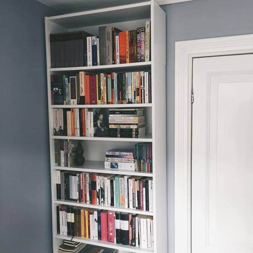 esarkaye:The ‘new’ bookshelf in my bedroom is seriously starting to fill up.