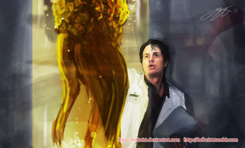 brilcrist:  MARVEL X PACIFIC RIM.i must be crazy but yep, didn’t sleep last night.Here, all rough paints i promised u yesterday~ i gave u “abit Paul Bettany” Jarvis as a bonus and Science boyfriends hint coz i miss my OTP~ drawing scifi/mecha was