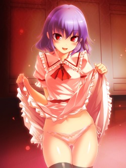 Abaslev:  Dress Pantsu Remilia Scarlet Sany Skirt Lift String Panties Thighhighs