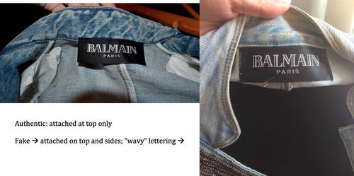 authentic balmain jeans