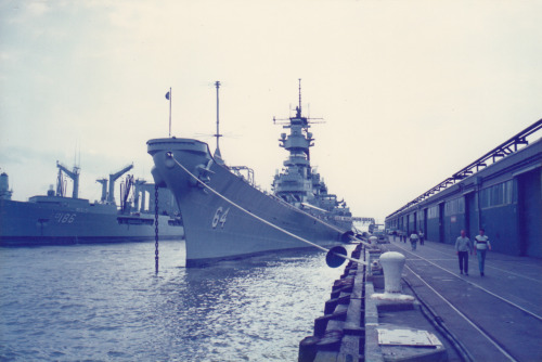 USS Wisconsin April 1989 Norfolk, Va
