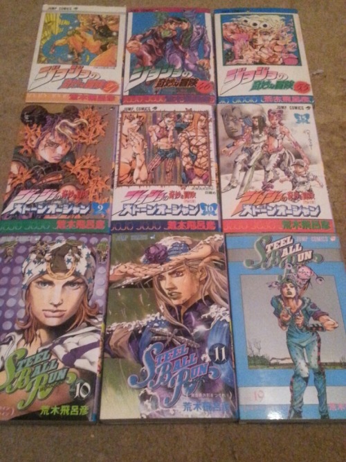 himesama:A better picture of the jojo manga I boughthand me the sbr and no one gets hurt 