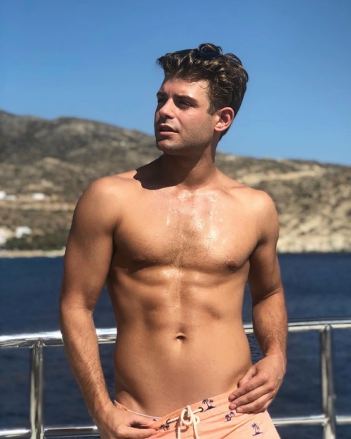 celebswhogetslepton:  @garrettclayton1: Bring me back to Greece and that Greek ☀️  