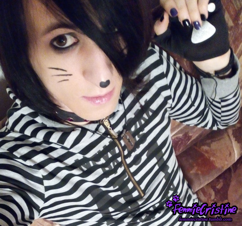 Few more pics with my new collar and kitten make up ftw :D