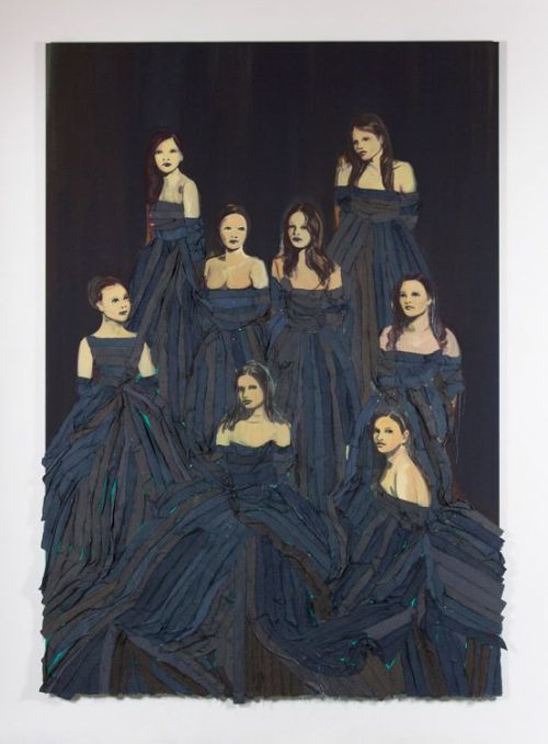 Claire Tabouret - Les Débutantes (dark blue), 2015