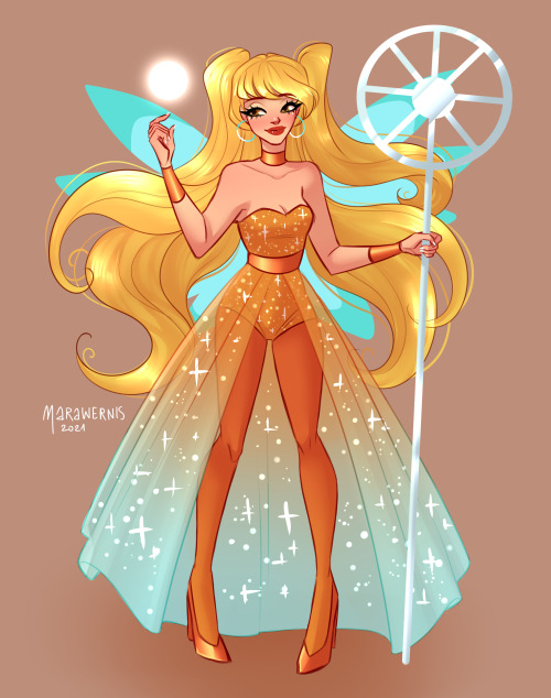 my little redesigns of winx girls’ transformations. tecna is my fav, who’s yours?instagram: marawern