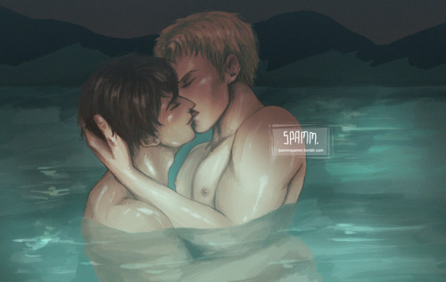 pammspamm: NGHHH I needed to draw this so badly Reibert - Reiner x Bertholdt 